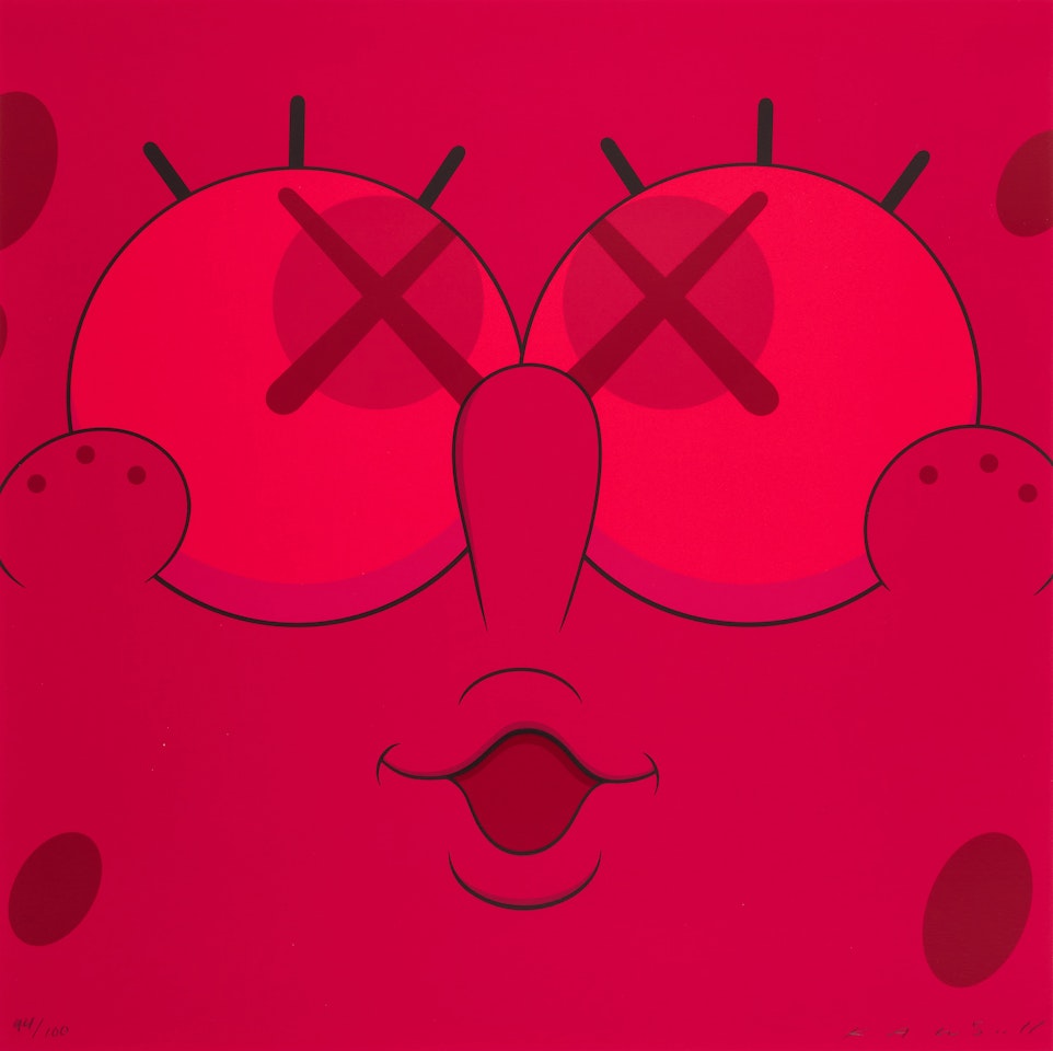 KAWSBOB (Red) by Kaws