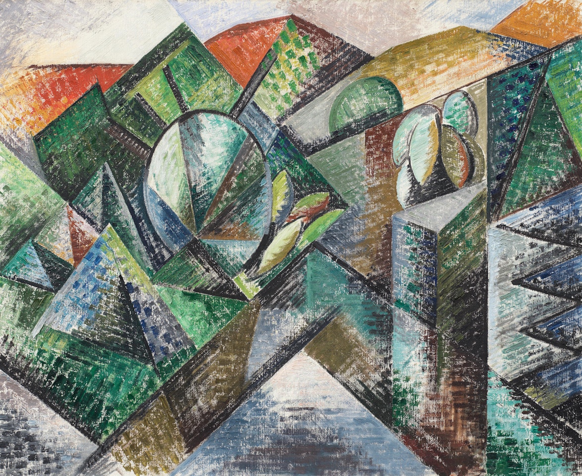 Paysage à Céret by Auguste Herbin