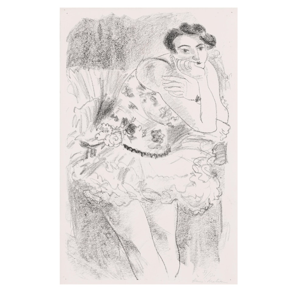 Danseuse debout, accoudée, from Dix Danseuses (Duthuit 482) by Henri Matisse