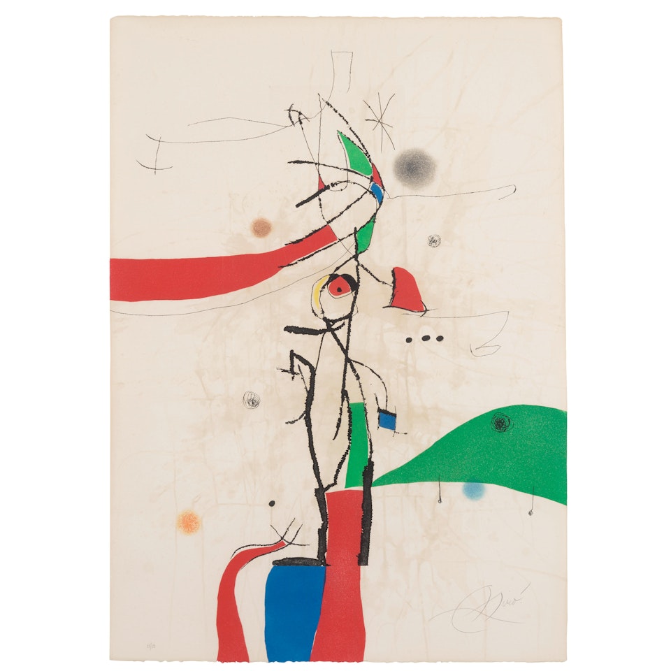 Demi-Mondaine à sa Fenêtre (Dupin 742) by Joan Miró
