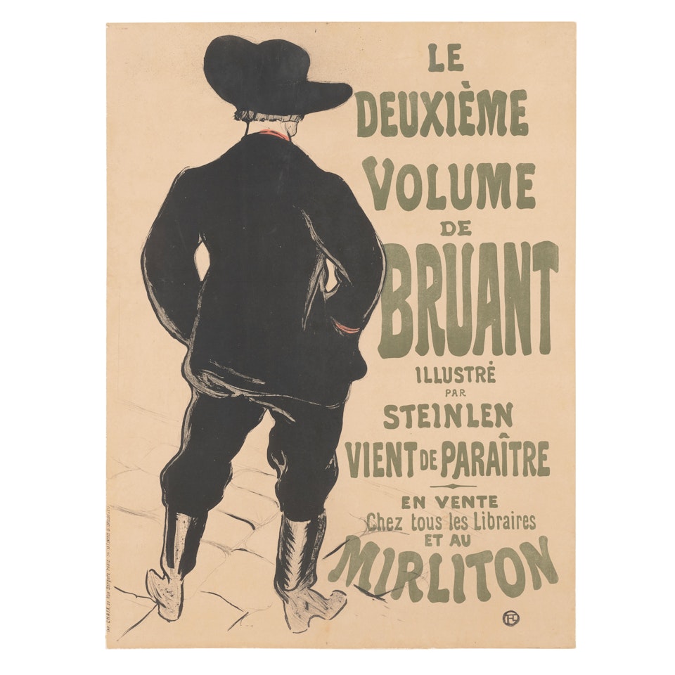 Le Deuxieme de Bruant (Delteil 349, Adhémar 71, Adriani 57, Wittrock P10) by Henri de Toulouse-Lautrec