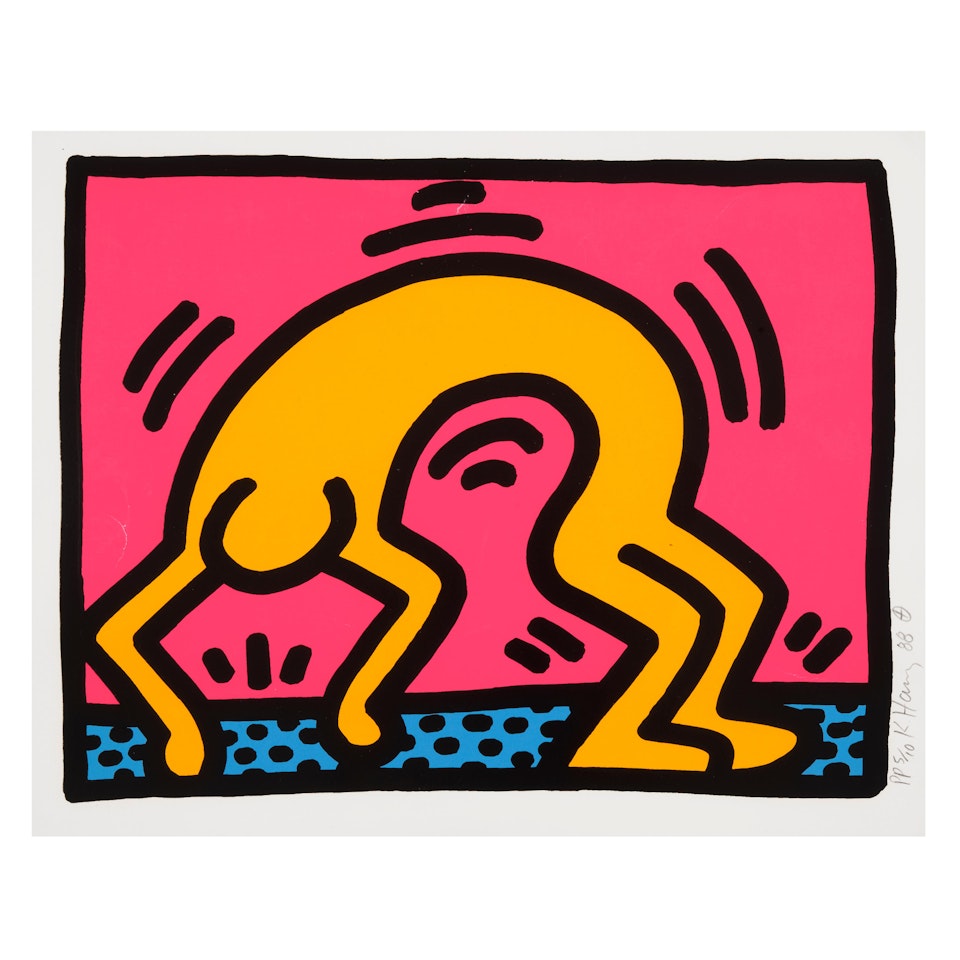 One plate, from Pop II (Littmann p.96) by Keith Haring