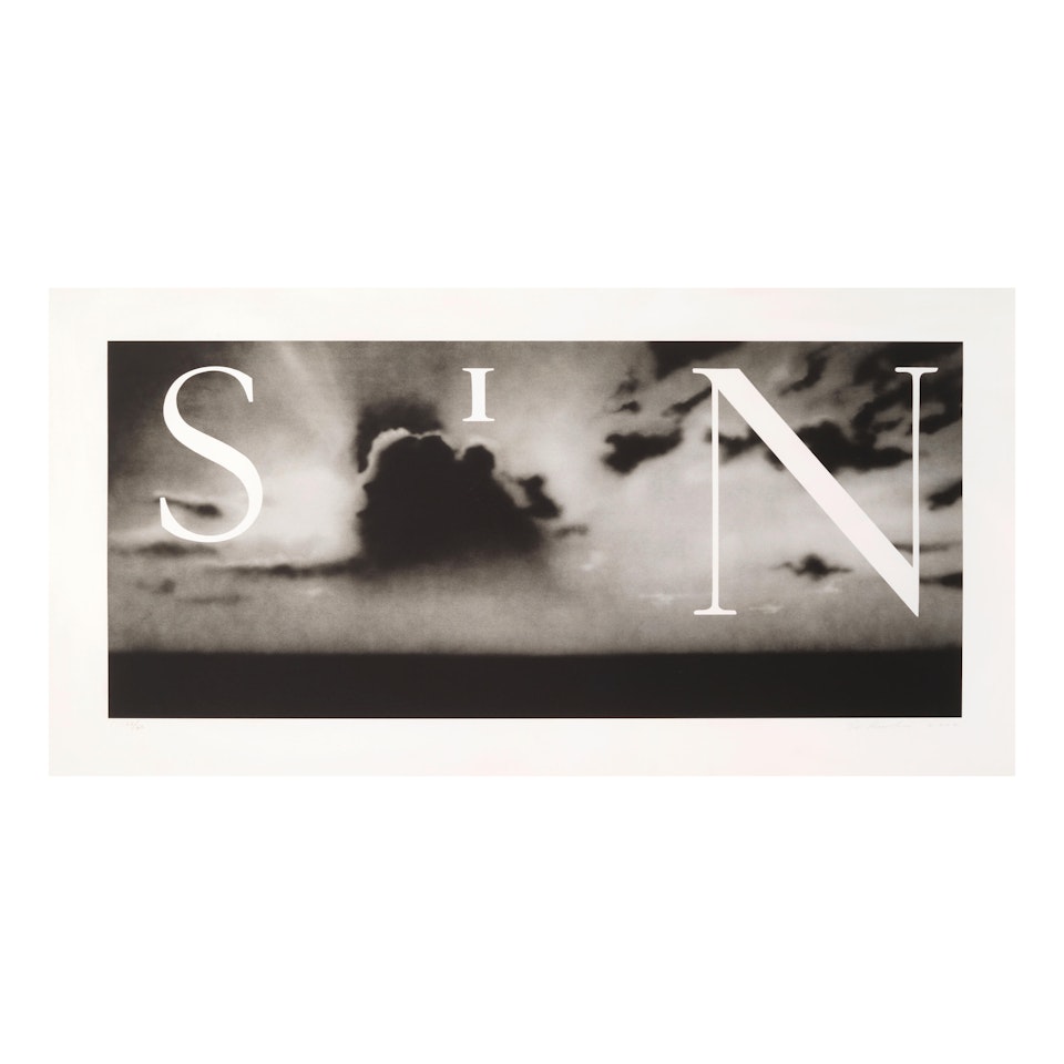 Sin - Without by Ed Ruscha