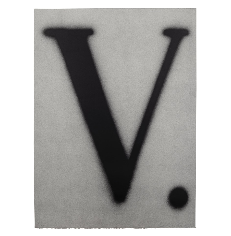 V (Engberg 185) by Ed Ruscha