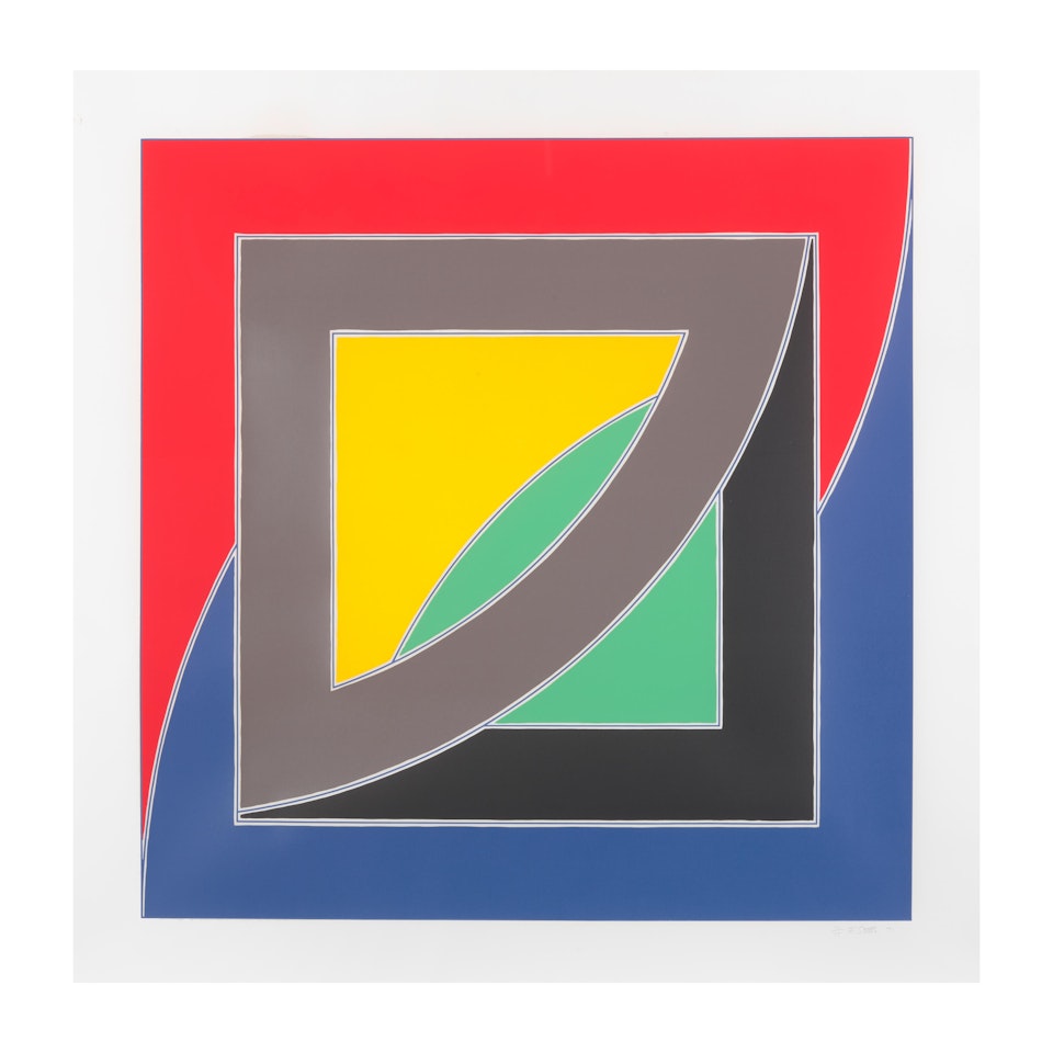 River of Ponds III, Newfoundland Series (Axsom 52, Gemini 272) by Frank Stella
