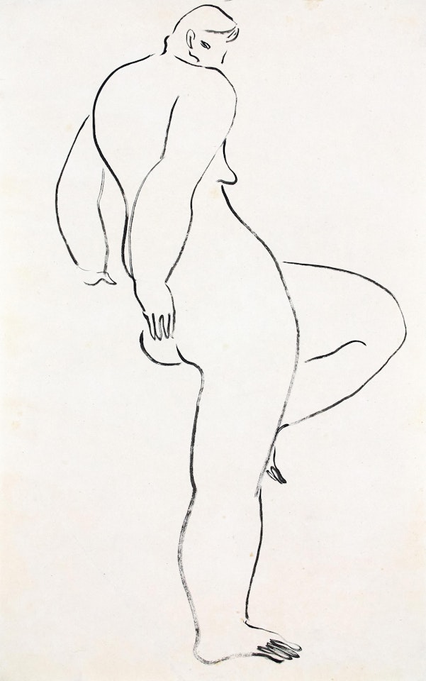 Nude Woman in Profile by Sanyu