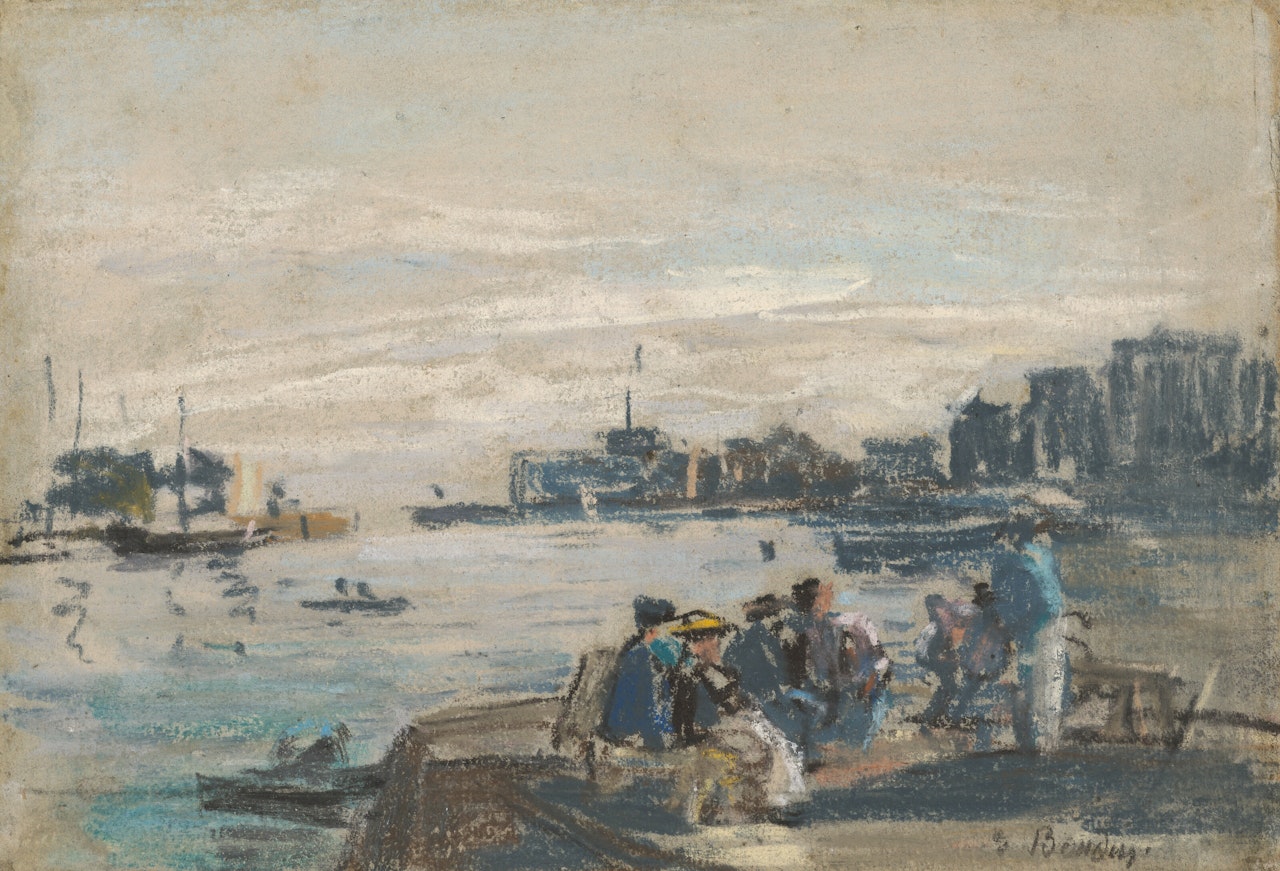 Le Port by Eugène Boudin