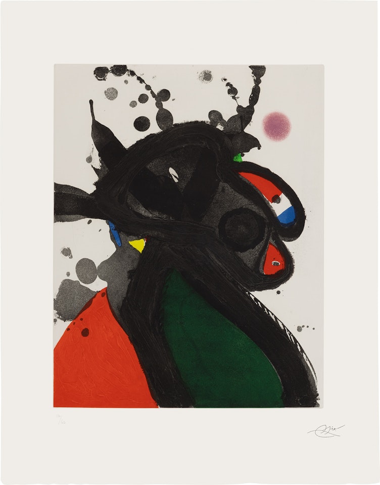 La possédée de Calamayor (The Possessed of Calamayor), from People of the Sea (D. 1282) by Joan Miró