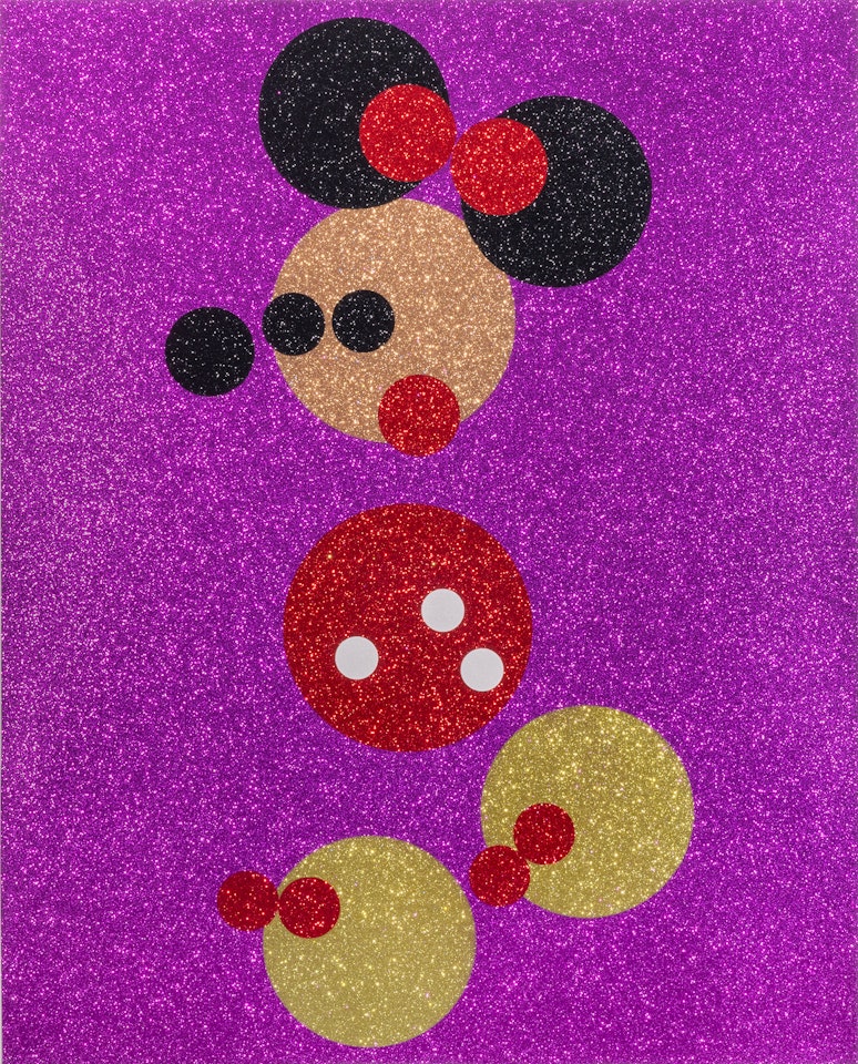 Minnie (Pink Glitter) by Damien Hirst