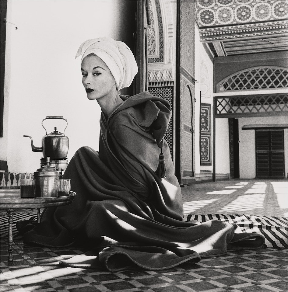Woman in Palace, Marrakech, Morocco (Lisa Fonssagrives-Penn); 1951 by Irving Penn