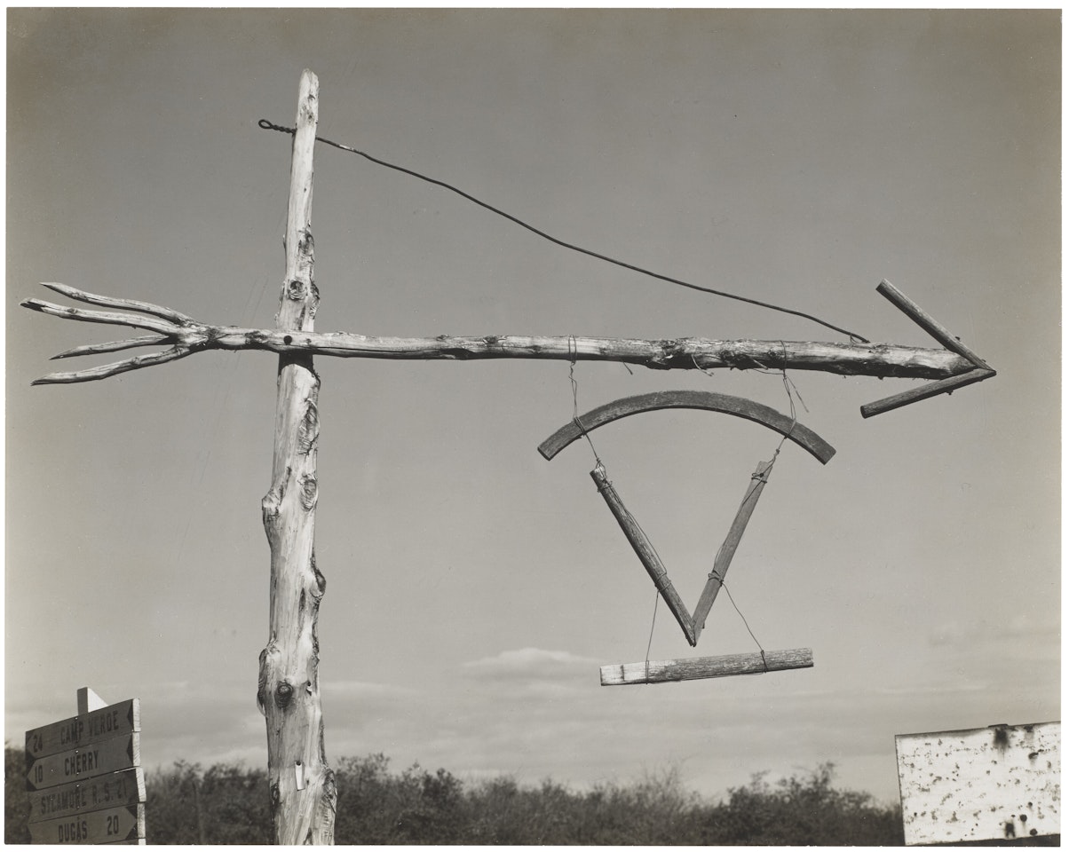Sign Post, Arizona by Edward Weston