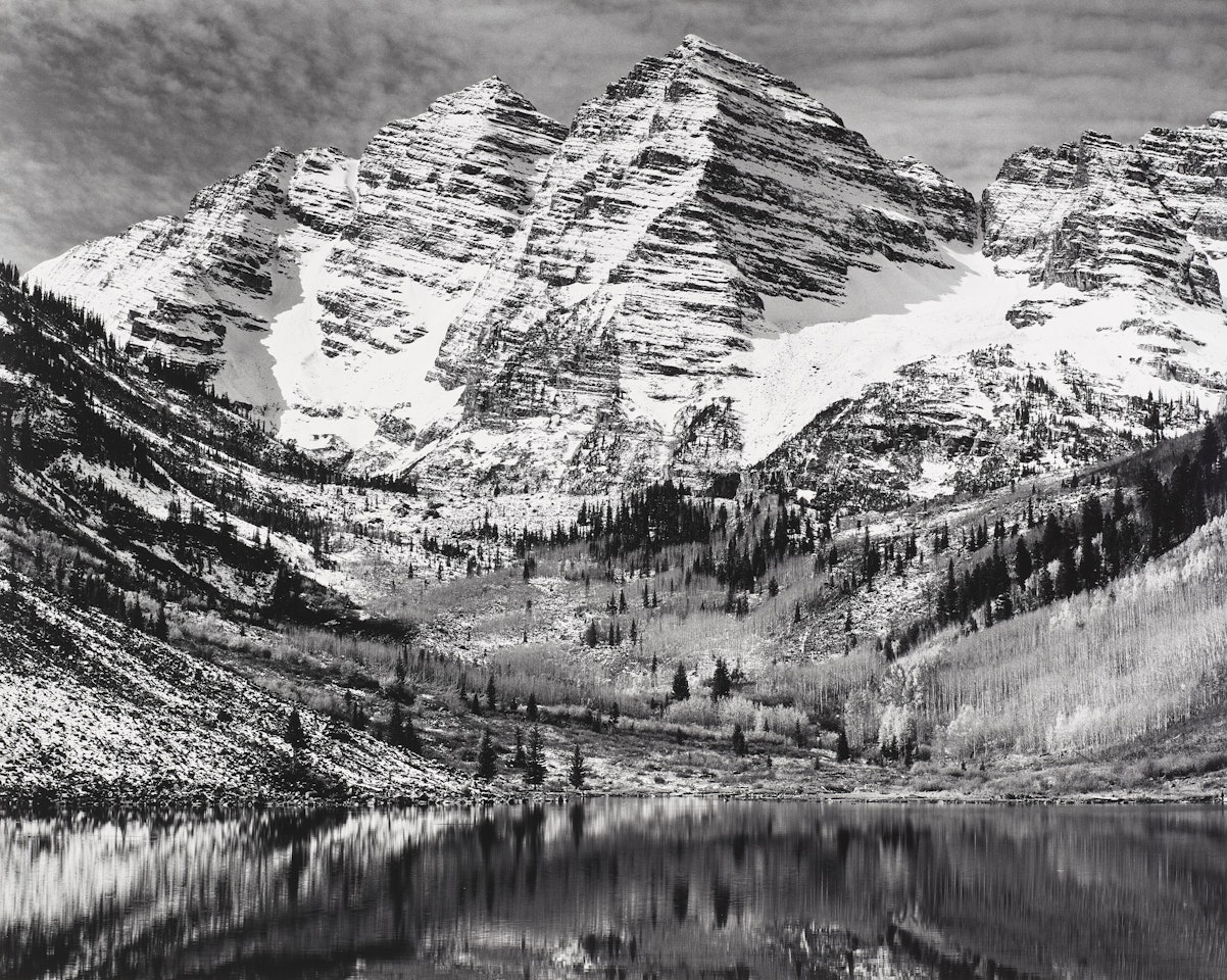 Maroon Bells, near Aspen, Colorado by Ansel Adams