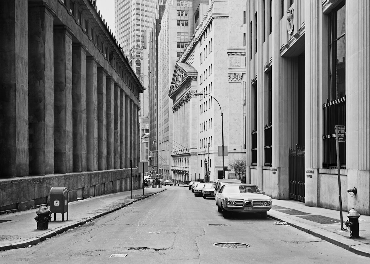 Nassau Street, New York / Wall Street by Thomas Struth