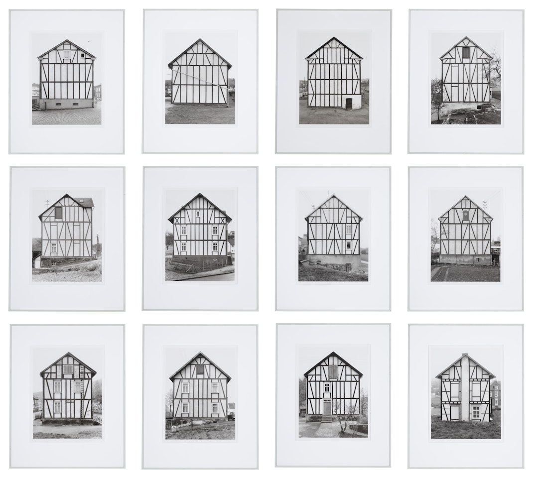 Twelve Framework Houses, Industrial District of Siegen by Bernd & Hilla Becher