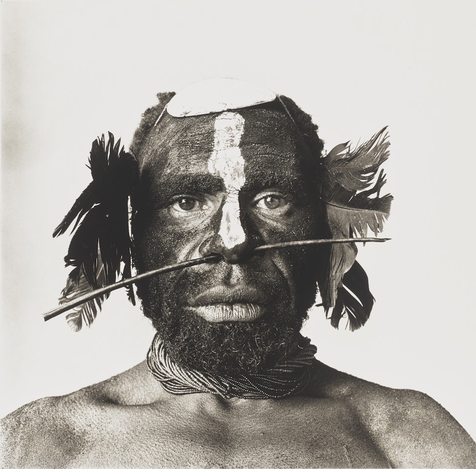 Tribesman with Nose Ornament, New Guinea by Irving Penn