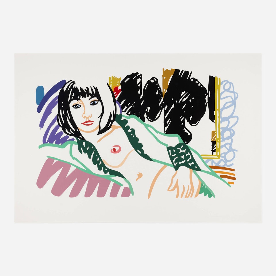 Monica in Robe with Motherwell by Tom Wesselmann
