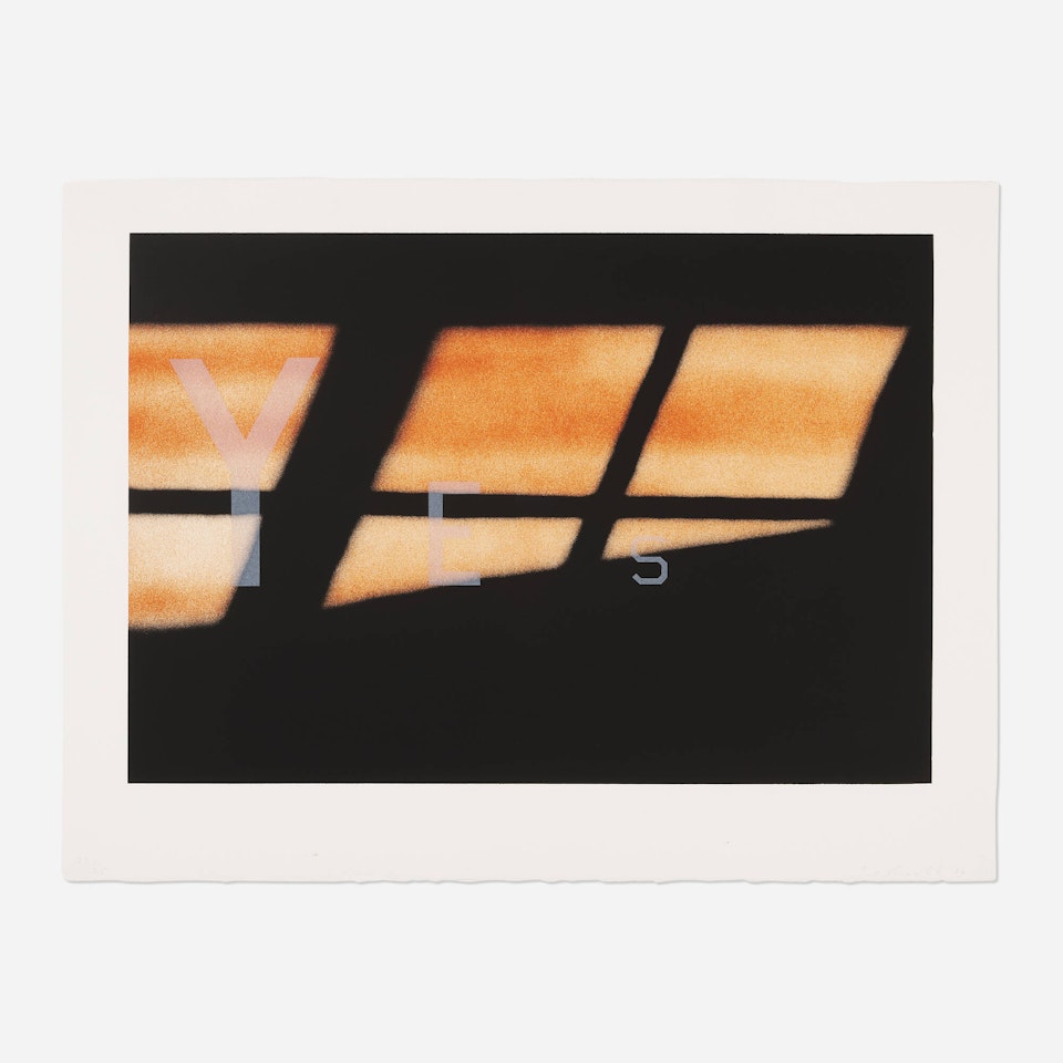 Yes by Ed Ruscha