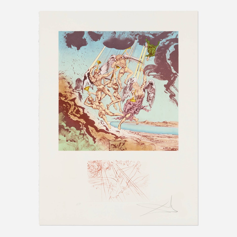 Return of Ulysses (from the Hommage à Homère suite) by Salvador Dali