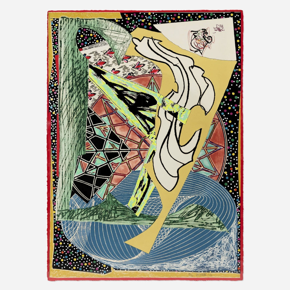Jonah Historically Regarded (Dome) (from the Moby Dick Domes series) by Frank Stella