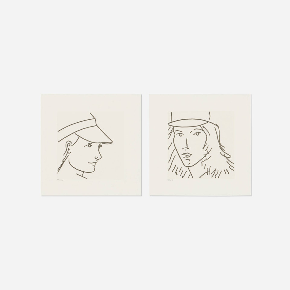 Two works from the Gloria suite by Alex Katz