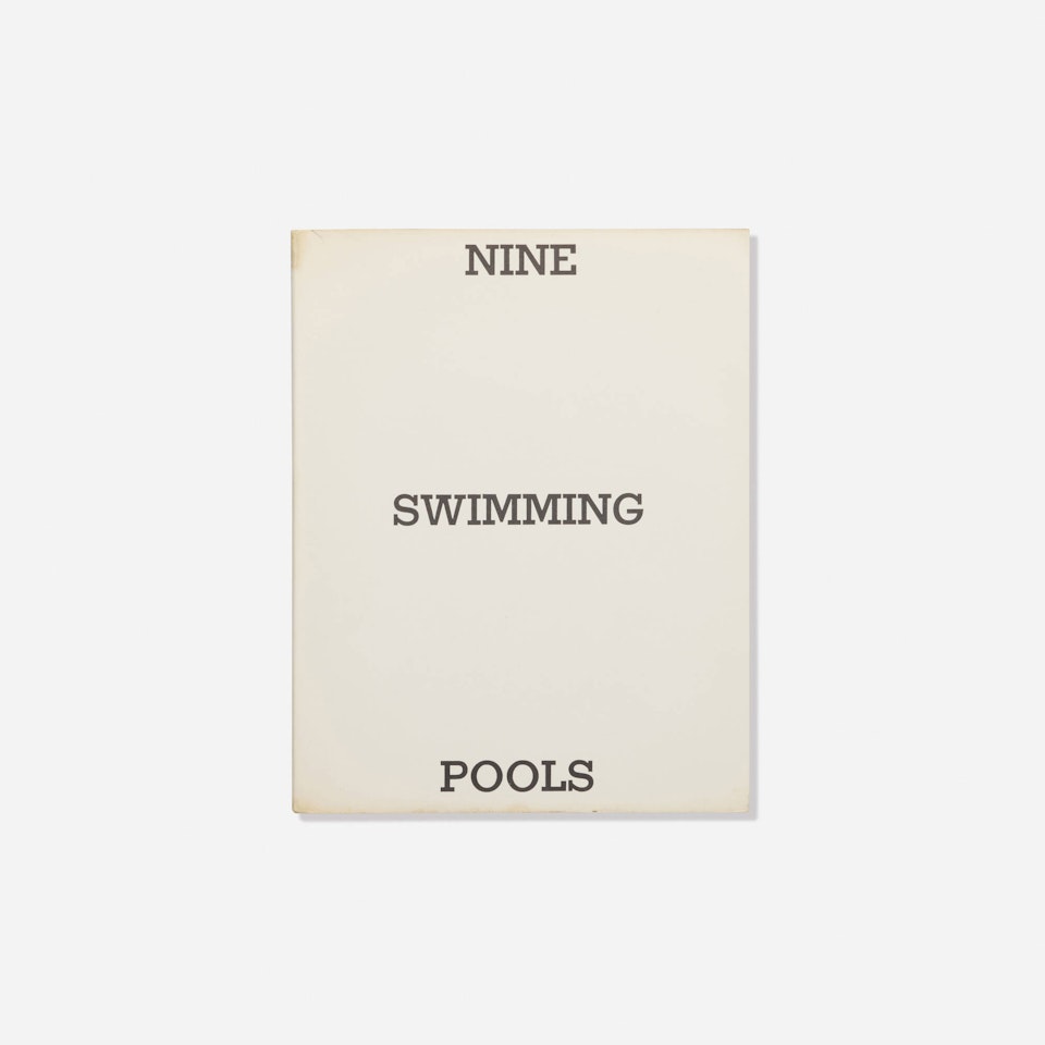 Nine Swimming Pools and A Broken Glass by Ed Ruscha