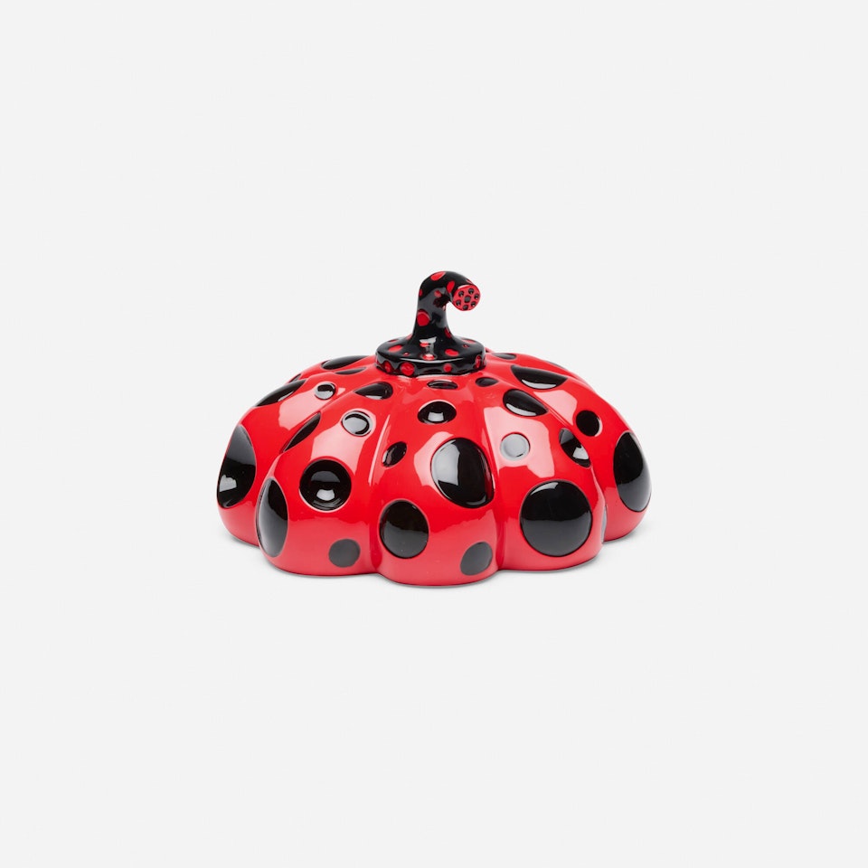Naoshima Red Pumpkin by Yayoi Kusama