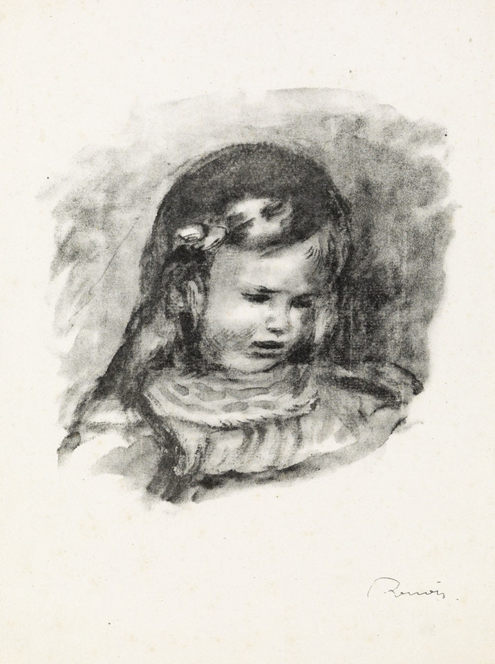 Claude Renoir, la tête baisée by Pierre-Auguste Renoir