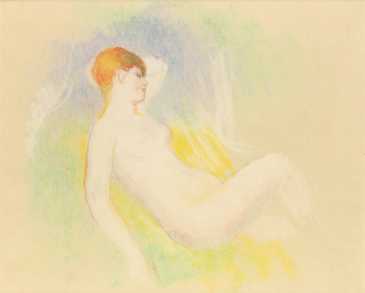 Nu endormi au bras levé by Pierre-Auguste Renoir