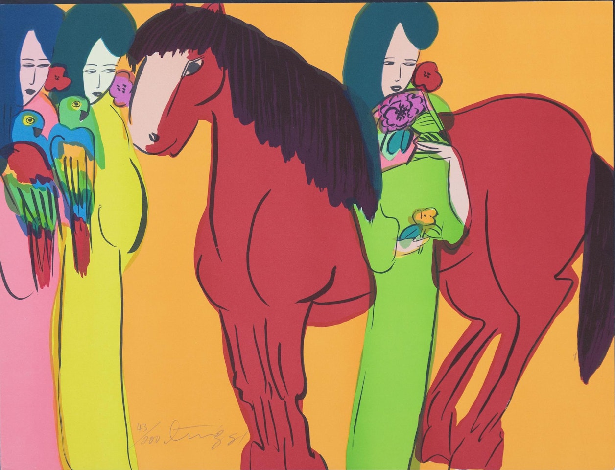 Walasse Ting, Untitled. by Walasse Ting