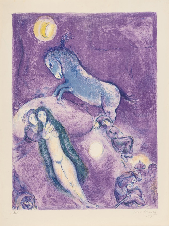 Plate 11, Arabian Nights by Marc Chagall