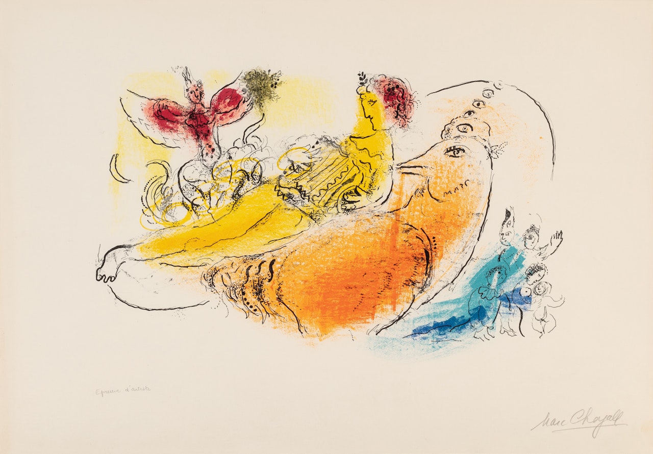 L"Accordéoniste by Marc Chagall