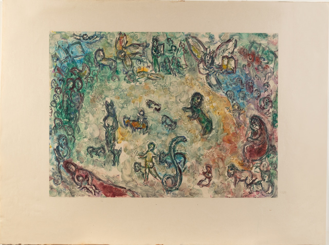 Prophète d"Isaïe (Planche III) by Marc Chagall