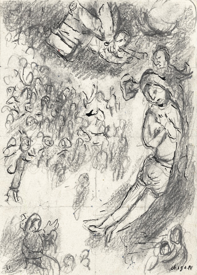 Étude pour "Job" by Marc Chagall
