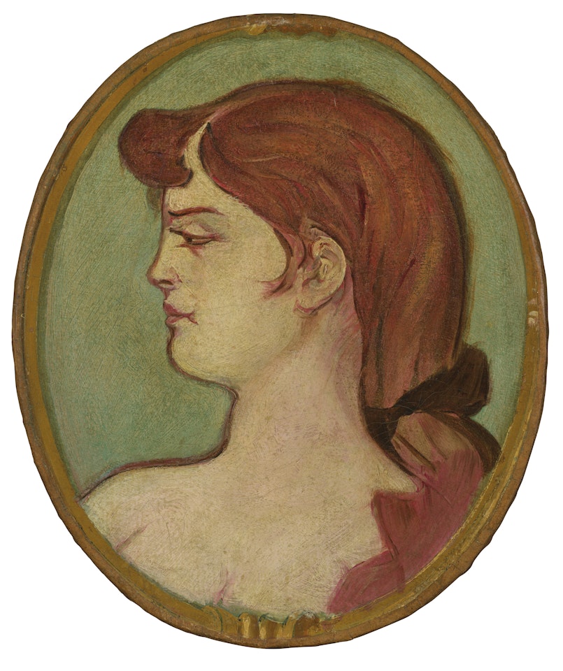 Portrait de femme, Décoration du salon de la maison de la rue d"Amboise by Henri de Toulouse-Lautrec