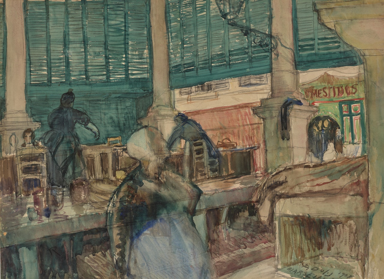 Le Marché à Marseille by Raoul Dufy
