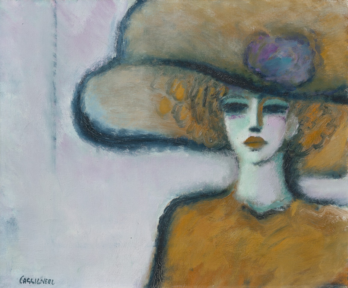 Femme au chapeau by Jean-Pierre Cassigneul