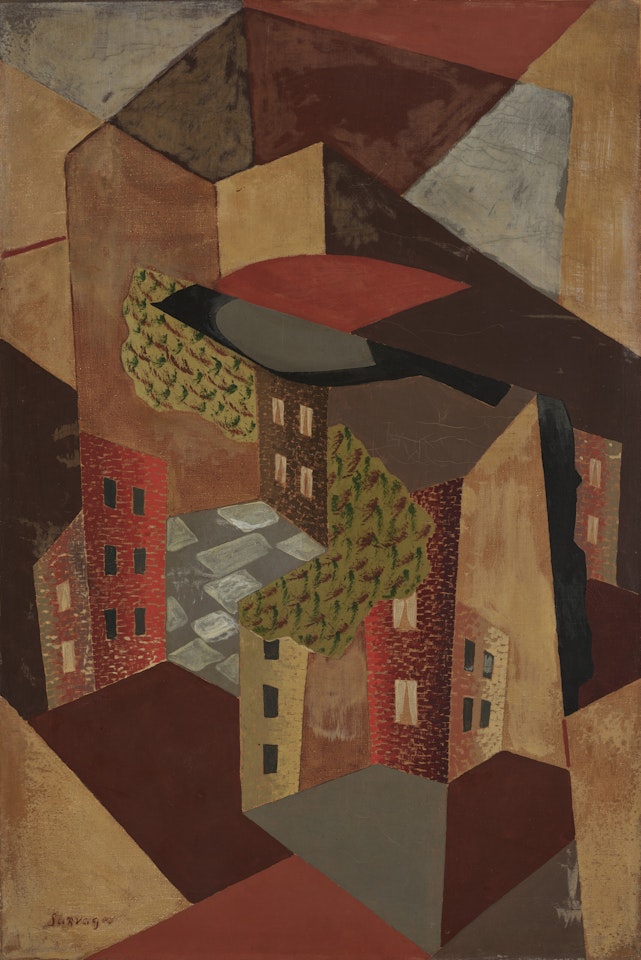 L"Oiseau dans la ville by Leopold Survage