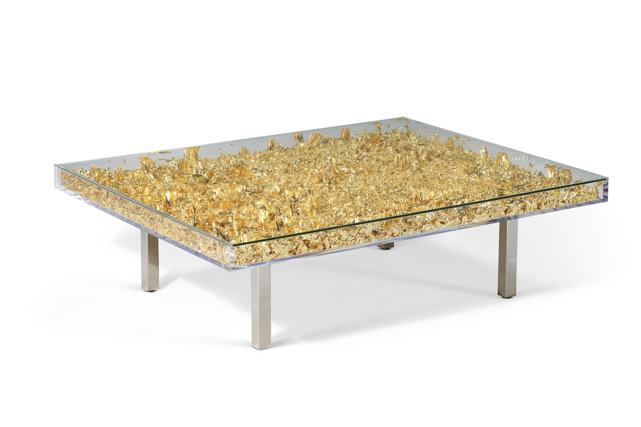Table Monogold TM by Yves Klein
