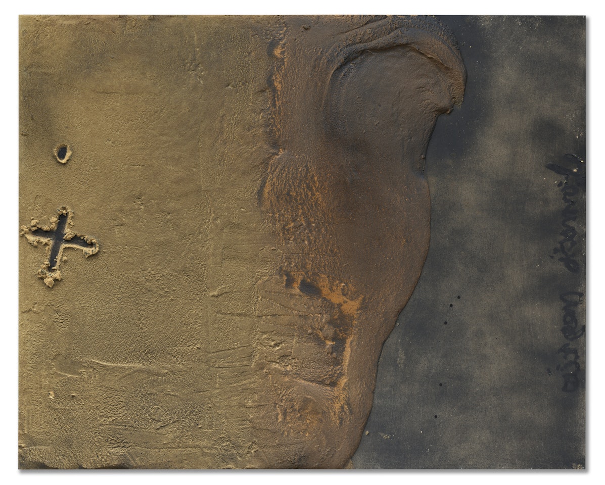 Creu sobre matèria by Antoni Tapies