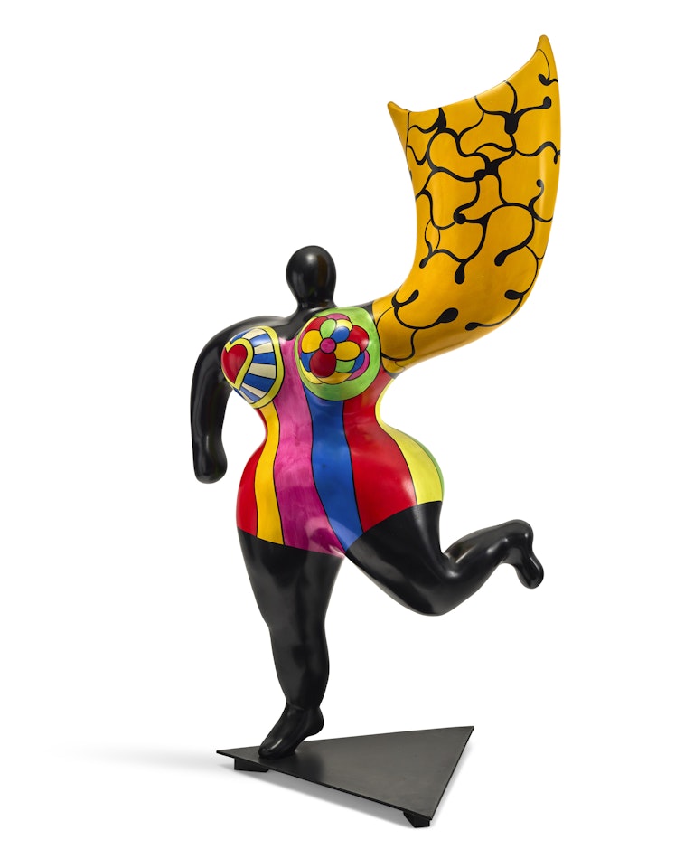 Angel vase (black) by Niki de Saint Phalle