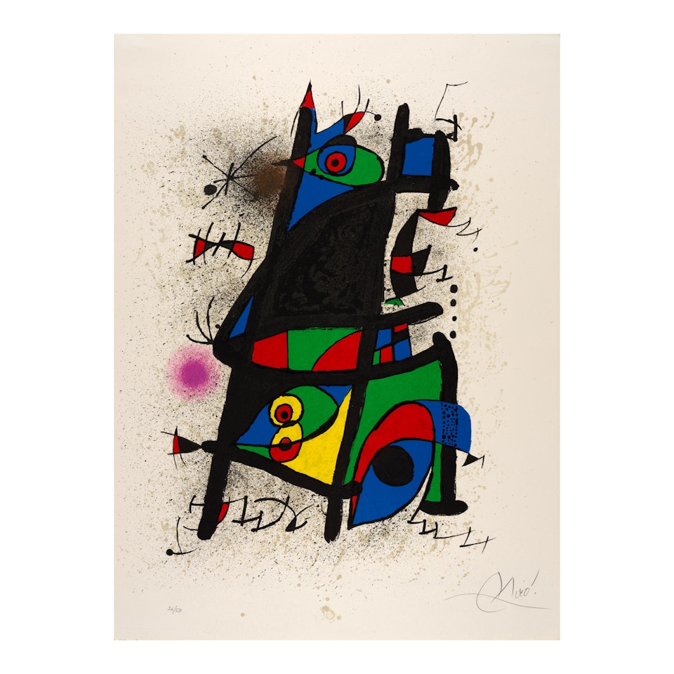La Gestation des couleurs (Mourlot 892) by Joan Miró
