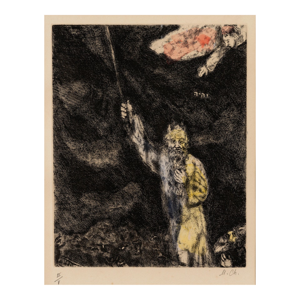 Les Ténèbres sur l"Egypte, from La Bible (Vollard 229, Cramer bk. 30) by Marc Chagall