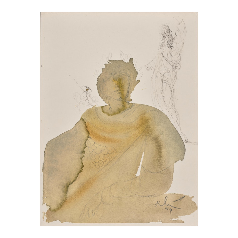 4 plates, from Biblia Sacra (4 works) (Field 69-3-II-18, III-7, IV-17, V-20) by Salvador Dali