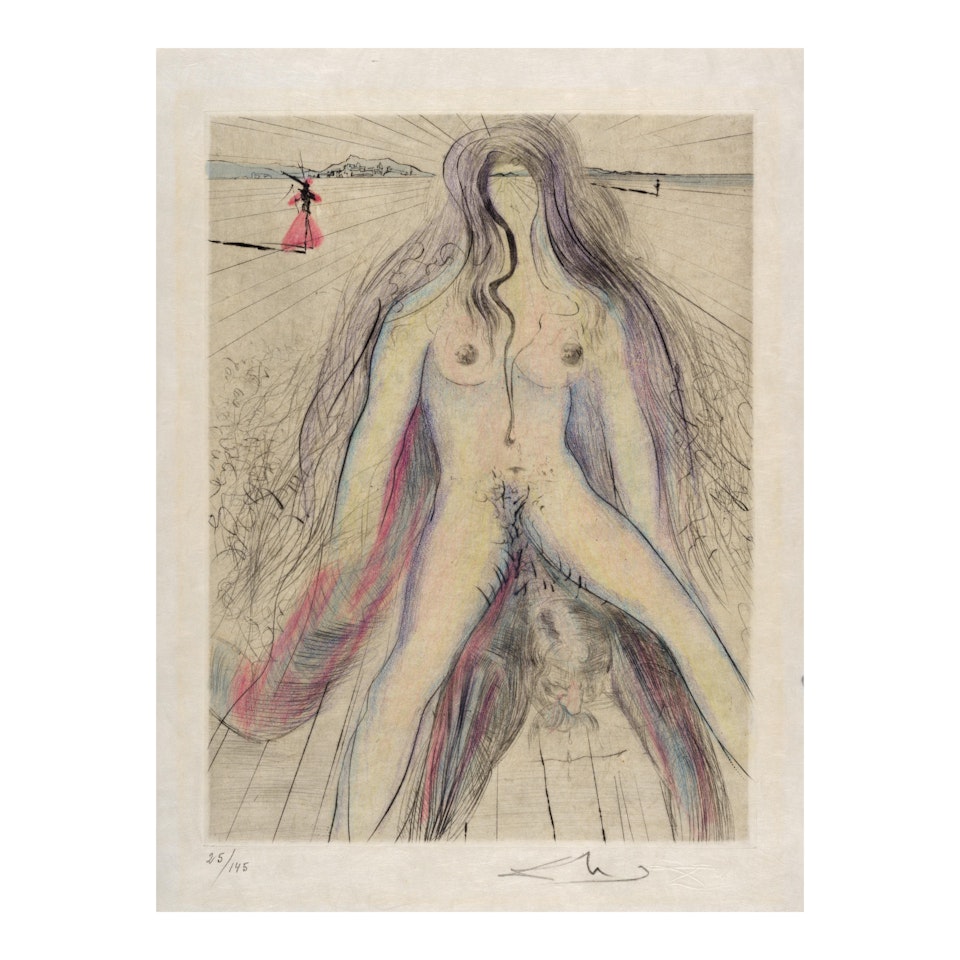 Femme à cheval, from La Venus aux Fourrures (Field 68-6-E) by Salvador Dali