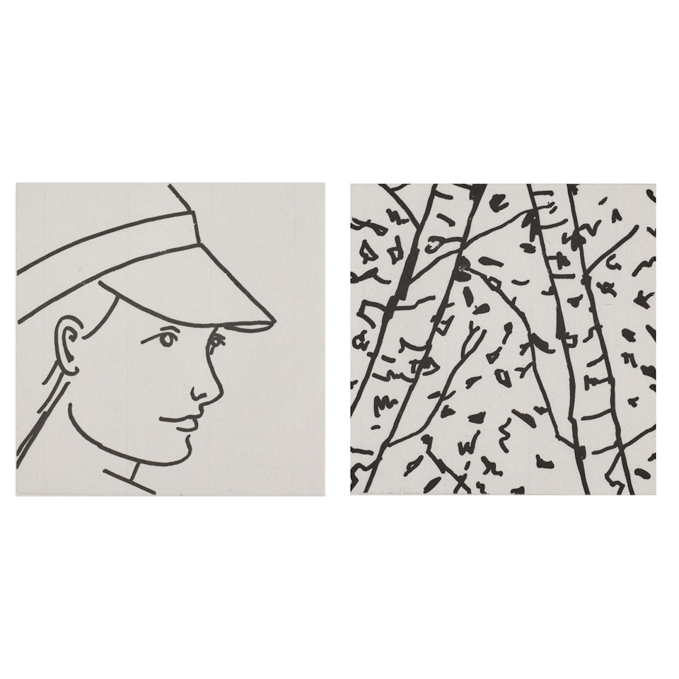 Gloria 15; Gloria 18, from Gloria (2 works) (Cantz 410; 418) by Alex Katz