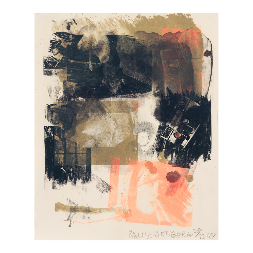 Storyline III, from Reels (B+C) (Gemini 100) by Robert Rauschenberg