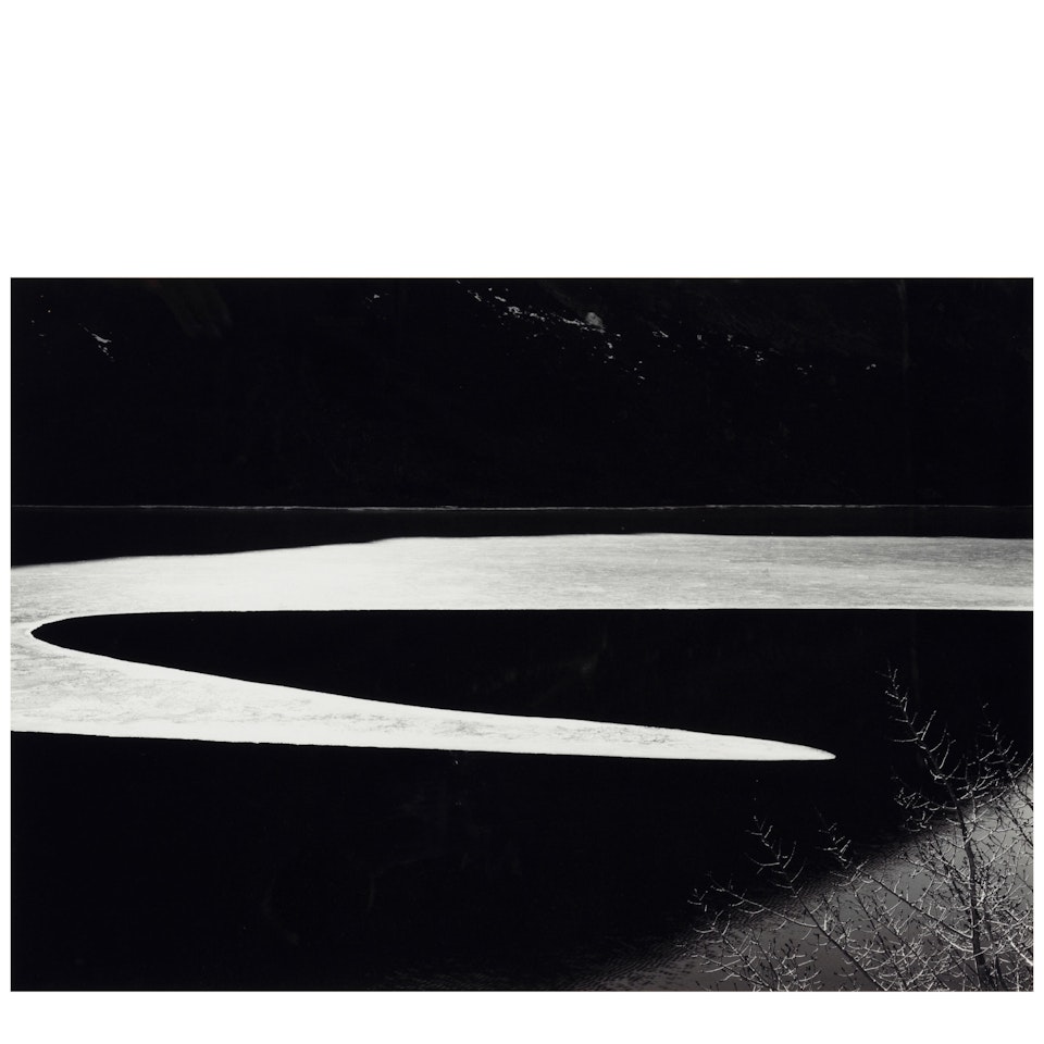 Ice on Ellery Lake, Sierra Nevada, California by Ansel Adams