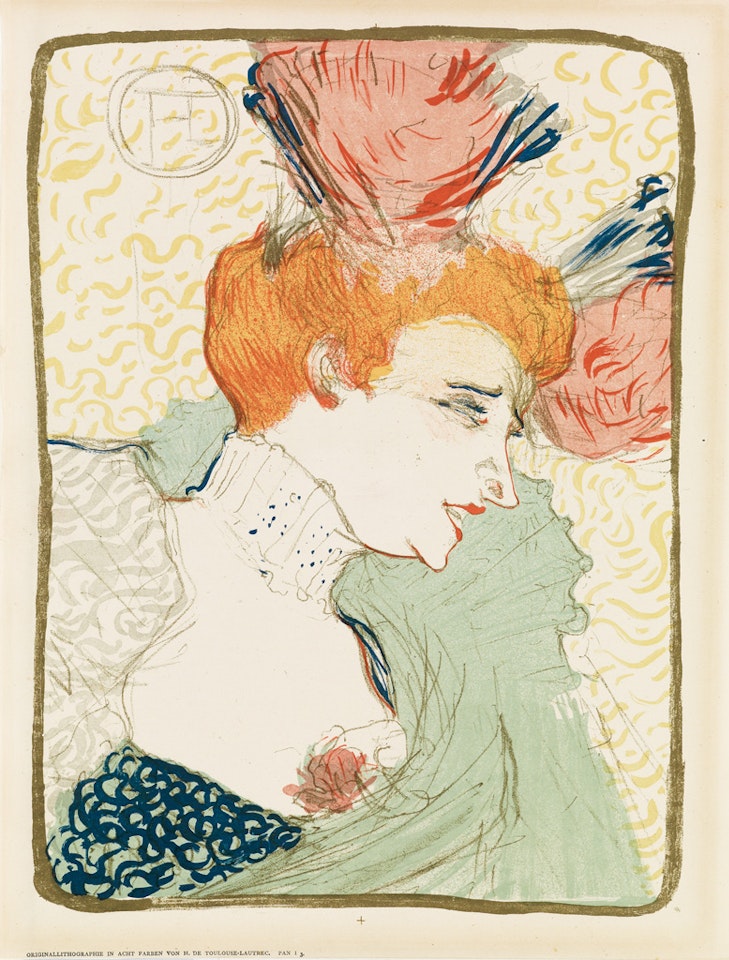 Mademoiselle Marcel Lender, en buste by Henri de Toulouse-Lautrec
