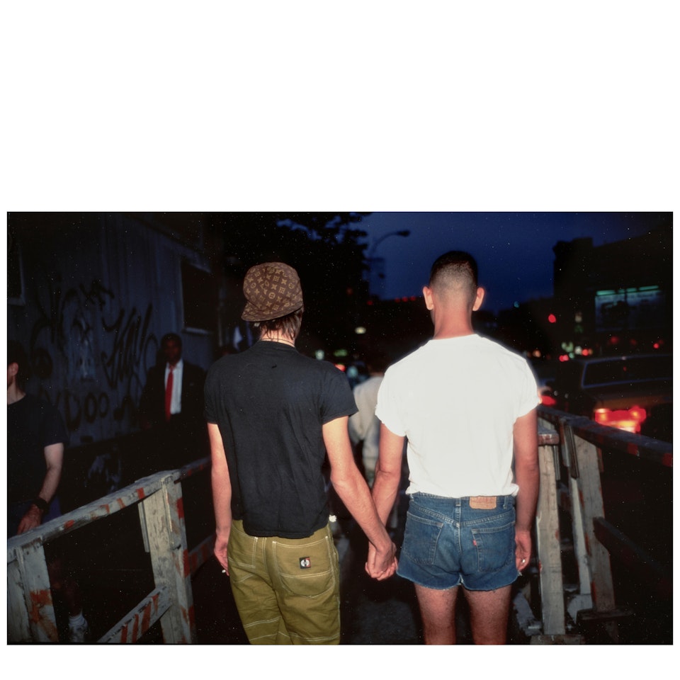"Tabboo (Stephen) + Misdemeanor (Scott) on the Street NYC" by Nan Goldin