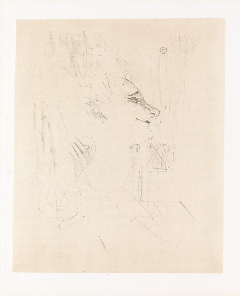Yvette Guilbert, "Soûlarde." by Henri de Toulouse-Lautrec